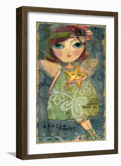 Big Eyed Girl Star Lover Fairy-Wyanne-Framed Giclee Print