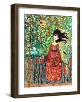 Big Eyed Girl Still Waiting-Wyanne-Framed Giclee Print