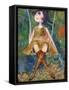 Big Eyed Girl Swing-Wyanne-Framed Stretched Canvas