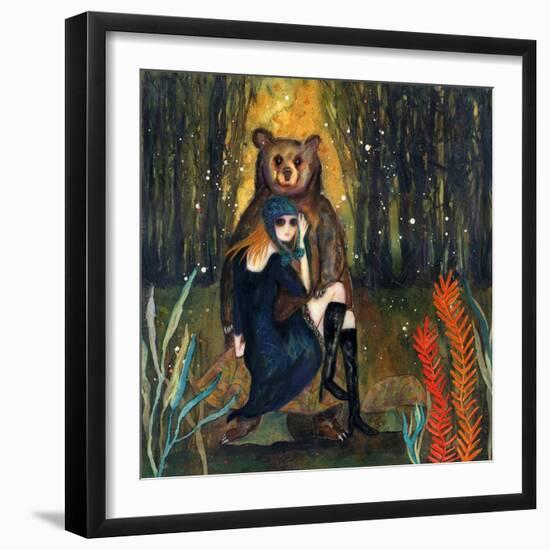 Big Eyed Girl the Wanderer-Wyanne-Framed Giclee Print