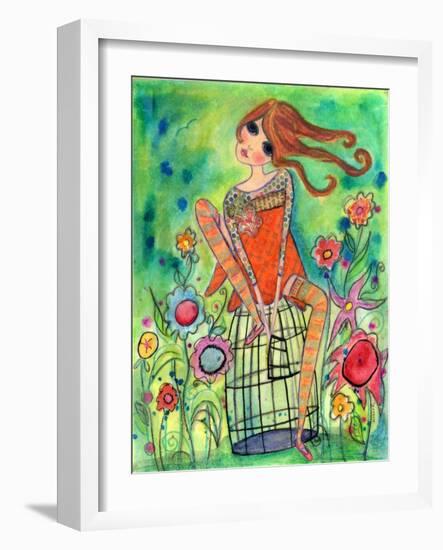 Big Eyed Girl Trust-Wyanne-Framed Giclee Print