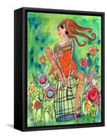 Big Eyed Girl Trust-Wyanne-Framed Stretched Canvas