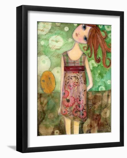 Big Eyed Girl Up-Wyanne-Framed Giclee Print