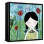 Big Eyed Girl Wish-Wyanne-Framed Stretched Canvas