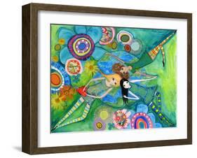 Big Eyed Girls Together Is Better-Wyanne-Framed Giclee Print