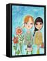 Big Eyed Sunday Girls-Wyanne-Framed Stretched Canvas