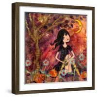 Big Eyed Tambourine Girl-Wyanne-Framed Giclee Print