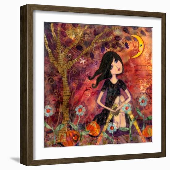 Big Eyed Tambourine Girl-Wyanne-Framed Giclee Print