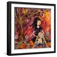 Big Eyed Tambourine Girl-Wyanne-Framed Giclee Print