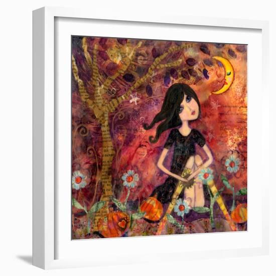 Big Eyed Tambourine Girl-Wyanne-Framed Giclee Print