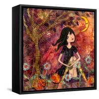 Big Eyed Tambourine Girl-Wyanne-Framed Stretched Canvas