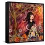 Big Eyed Tambourine Girl-Wyanne-Framed Stretched Canvas