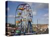 Big Ferris Wheel in Luna Park Amusements Funfair by Harbour, Scarborough, North Yorkshire, England-Pearl Bucknall-Stretched Canvas