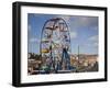 Big Ferris Wheel in Luna Park Amusements Funfair by Harbour, Scarborough, North Yorkshire, England-Pearl Bucknall-Framed Photographic Print