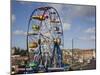 Big Ferris Wheel in Luna Park Amusements Funfair by Harbour, Scarborough, North Yorkshire, England-Pearl Bucknall-Mounted Photographic Print