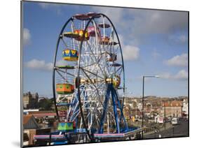 Big Ferris Wheel in Luna Park Amusements Funfair by Harbour, Scarborough, North Yorkshire, England-Pearl Bucknall-Mounted Photographic Print