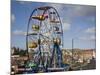 Big Ferris Wheel in Luna Park Amusements Funfair by Harbour, Scarborough, North Yorkshire, England-Pearl Bucknall-Mounted Photographic Print