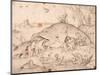 Big Fish Eat Little Fish-Pieter Bruegel the Elder-Mounted Giclee Print