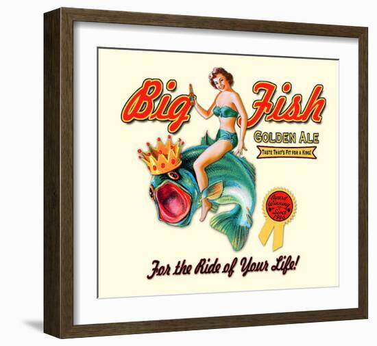Big Fish Golden Ale-null-Framed Giclee Print