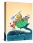 Big Fish - Playmate-Marsha Winborn-Stretched Canvas