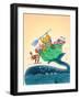 Big Fish - Playmate-Marsha Winborn-Framed Giclee Print