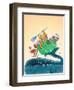 Big Fish - Playmate-Marsha Winborn-Framed Premium Giclee Print