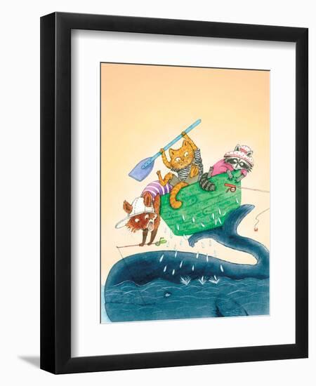 Big Fish - Playmate-Marsha Winborn-Framed Premium Giclee Print