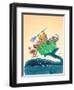 Big Fish - Playmate-Marsha Winborn-Framed Premium Giclee Print