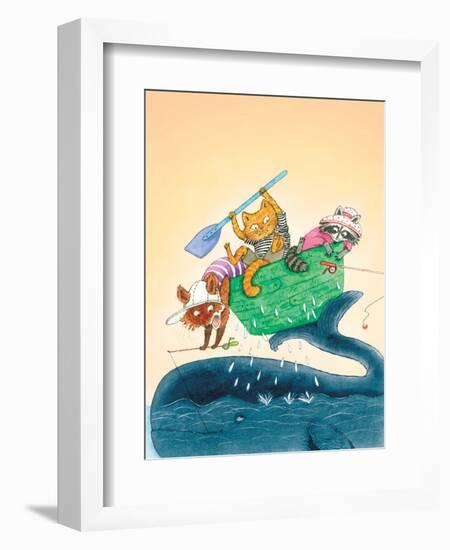 Big Fish - Playmate-Marsha Winborn-Framed Premium Giclee Print