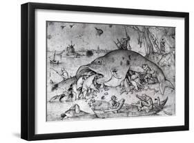 Big Fishes Eat Small Ones, 1556-Pieter Bruegel the Elder-Framed Giclee Print