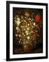 Big Flower Bouquet in a wooden vessel, 1606/07-Jan Brueghel the Elder-Framed Giclee Print