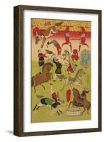 Big French Circus on the Grounds of Shokonsha (Yasukuni) Shrine No.3-Ando Hiroshige-Framed Art Print