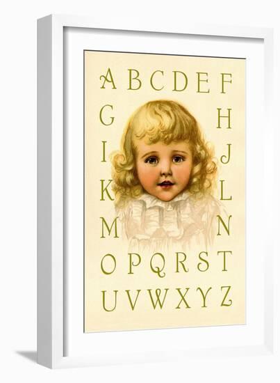 Big Girl Alphabet-Ida Waugh-Framed Art Print