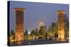 Big Goose Pagoda Park-Christian Kober-Stretched Canvas