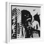 Big Gorilla Destroys City-Evgeny Bakal-Framed Art Print