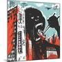 Big Gorilla Destroys City-JoeBakal-Mounted Art Print