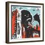 Big Gorilla Destroys City-JoeBakal-Framed Art Print