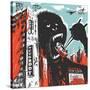 Big Gorilla Destroys City-JoeBakal-Stretched Canvas