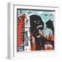 Big Gorilla Destroys City-JoeBakal-Framed Art Print