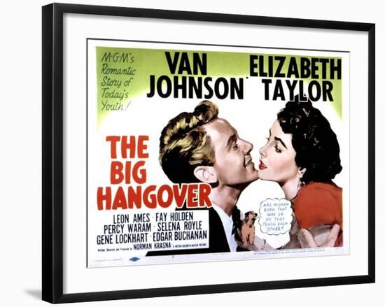 Big Hangover, Van Johnson, Elizabeth Taylor, 1950-null-Framed Photo