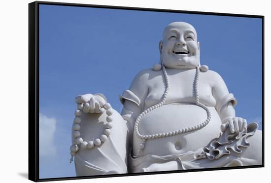 Big Happy Buddha Statue, My Tho, Vietnam-Cindy Miller Hopkins-Framed Stretched Canvas