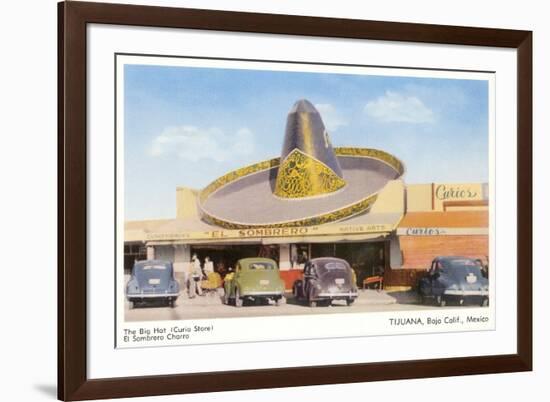 Big Hat Curio Store, Tijuana, Mexico-null-Framed Premium Giclee Print