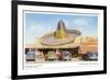 Big Hat Curio Store, Tijuana, Mexico-null-Framed Premium Giclee Print