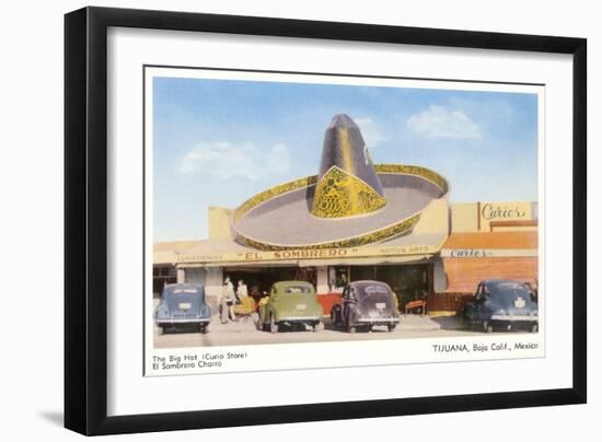 Big Hat Curio Store, Tijuana, Mexico-null-Framed Art Print