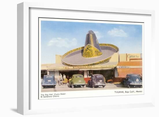 Big Hat Curio Store, Tijuana, Mexico-null-Framed Art Print