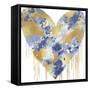 Big Hearted Blue and Gold-Lindsay Rodgers-Framed Stretched Canvas