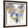 Big Hearted Blue and Gold-Lindsay Rodgers-Framed Art Print