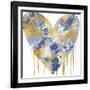 Big Hearted Blue and Gold-Lindsay Rodgers-Framed Art Print