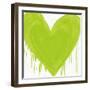 Big Hearted Chartreuse Green-Lindsay Rodgers-Framed Art Print