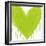 Big Hearted Chartreuse Green-Lindsay Rodgers-Framed Art Print